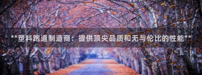 红足1世足球网址：**塑料跑道制造商：提供顶尖品质和无与伦比的性能**