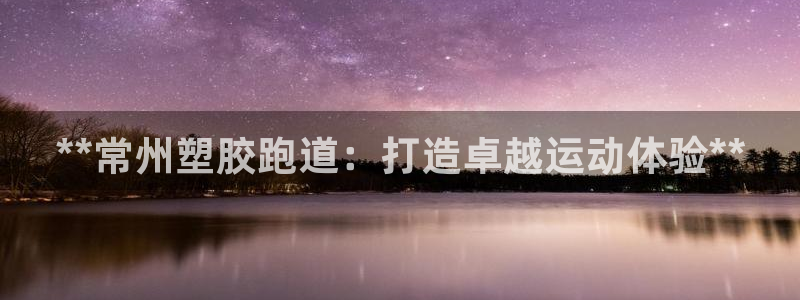 红足一1世：**常州塑胶跑道：打造卓越运动体验**