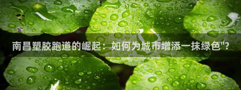 红足1世足球比分网址：南昌塑胶跑道的崛起：如何为城市增添一抹绿色\
